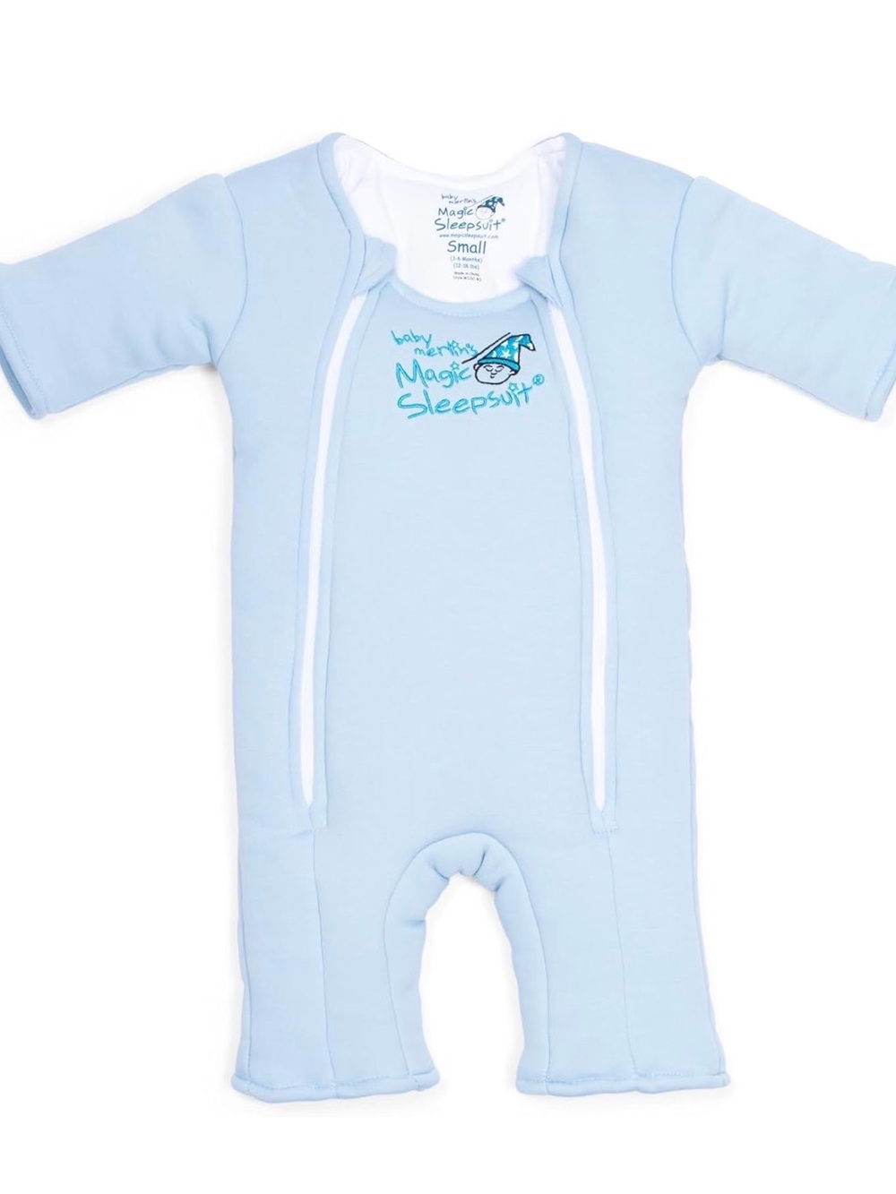 Baby Merlin Magic Sleepsuit - Small Light Blue 3-6 months